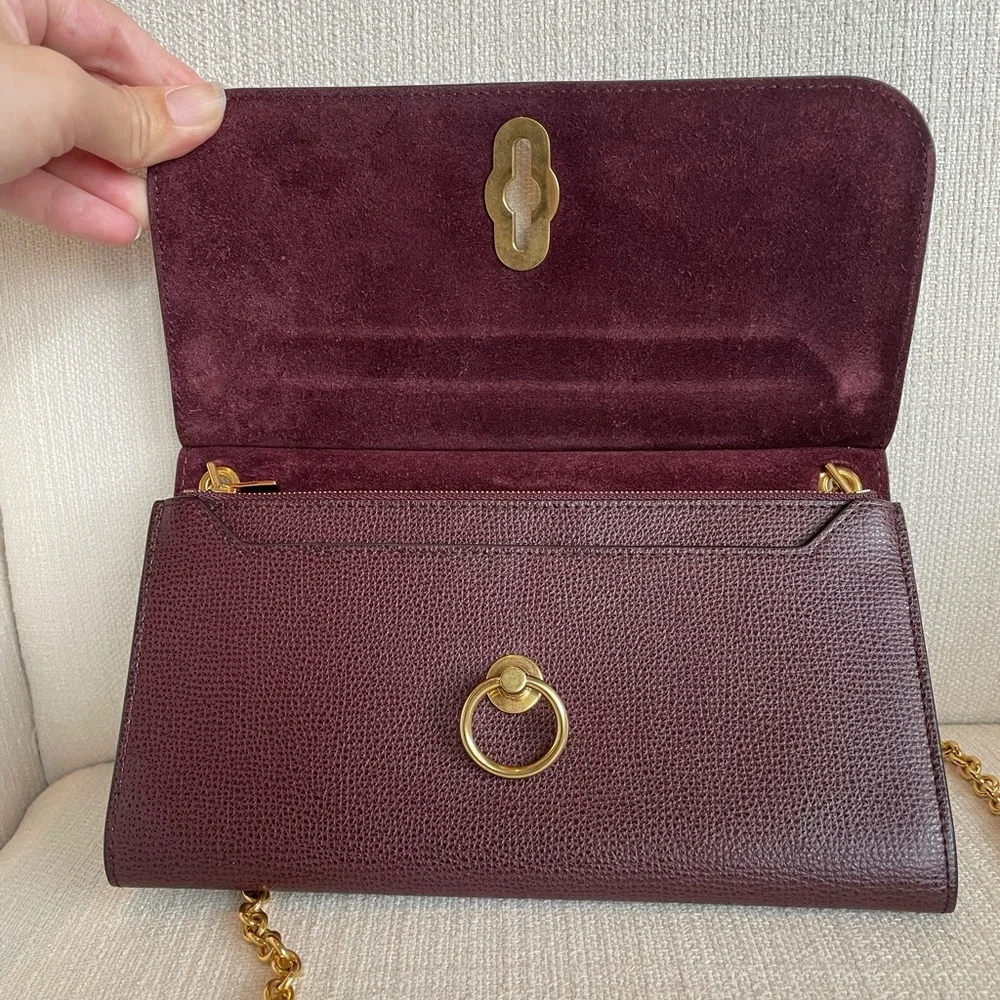 Mulberry Amberley Clutch crossbody in Burgundy - Picture 11 of 14